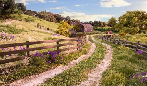 Woodland Scenics N 2991 Log Fence Farm Rural Land Scenery Detail Set - Picture 5 of 6
