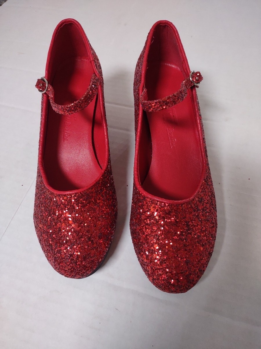 GIRLS Very Fine COMPETITIVE DANCER Ruby Red Sparkle DANCE SHOES