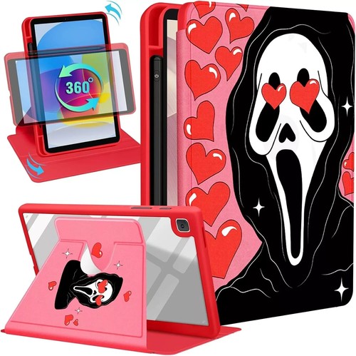 iPad Mini 4/5 7.9” Smart Flip Stand Case Cover – Scream Ghost Hearts Design New