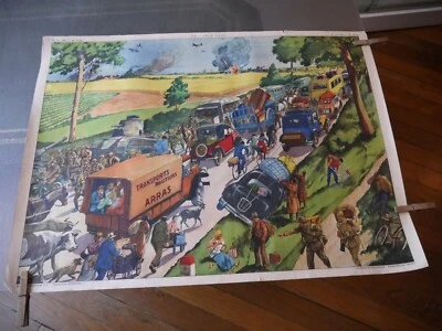 AFFICHE SCOLAIRE JUIN 1940 VERDUN - Photo 1/2