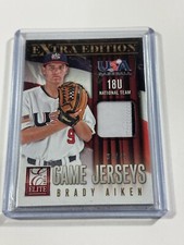 2013 Panini USA Brady Aiken Game Worn Jersey /49 #1 USA Baseball