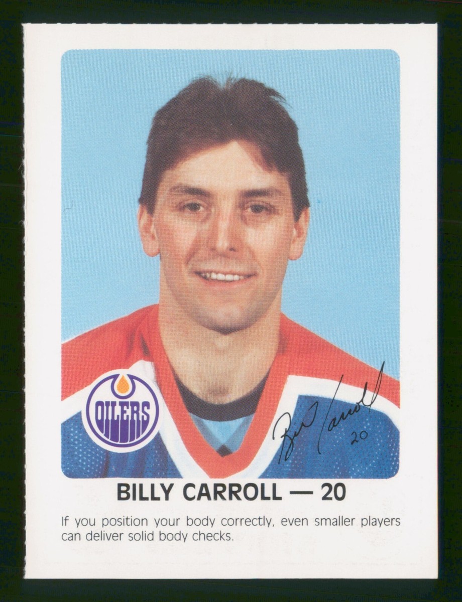 BILLY CARROLL 1984-85 OILERS RED ROOSTER 84-85 NO 20 NRMINT+ 7444