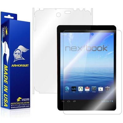 ArmorSuit Nextbook 8 7.85'' TabletShield Screen Protector + Full Body Skin USA