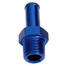 Aeroflow Male NPT to Barb Straight Adapter 3/8in to 3/8in Blue AF841-06-06