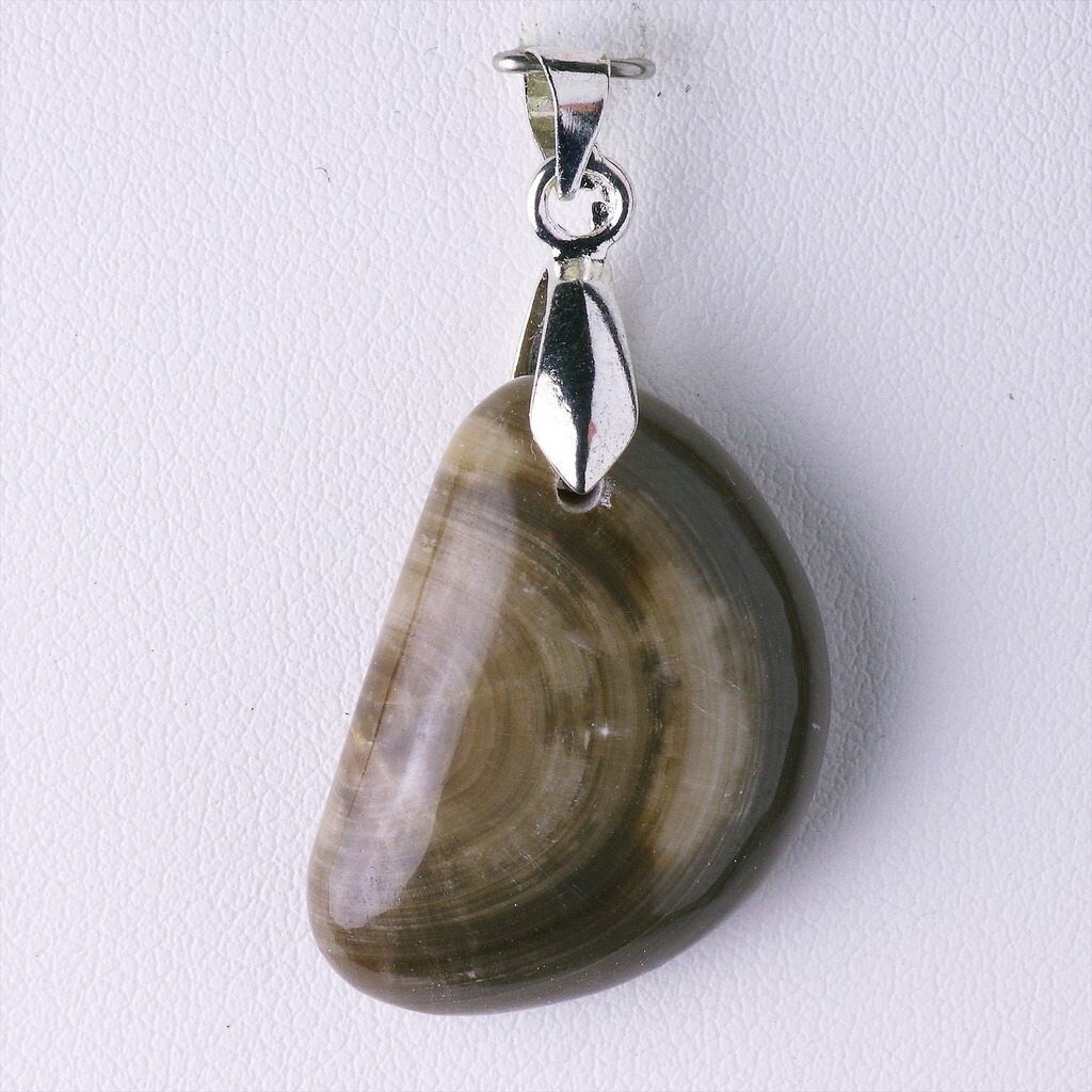 Pendentif en argent Bélemnite de 33,10 ct unique pour collier A24-269