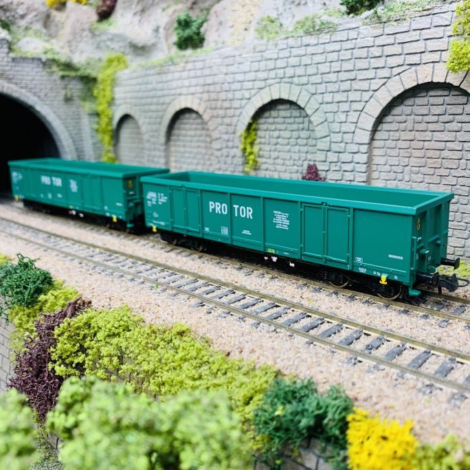Wagons tombereaux Eaos ROCO 77032 haut de gamme HO Ep VI pour collectionneurs exigeants
