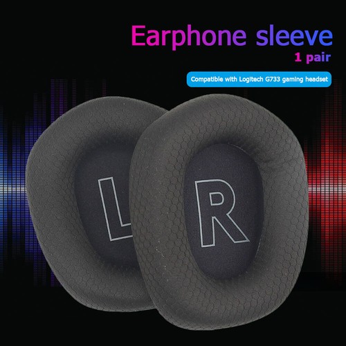 1 Pair Soft Sponge Headphone Ear Pads Cushion for G733 (Black) - Zdjęcie 2 z 10