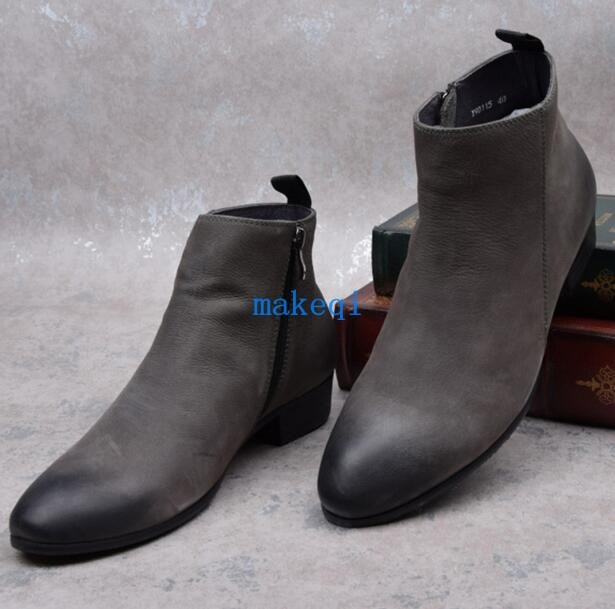 Uomo Real Leather Militory Combat Riding Chelsea Motor Zipper Ankle Boots Shoes Uomo Real Leather Leather Leather Militory Combat Riding Chelsea Motor Zipper Ankle Boots Shoes 324b54