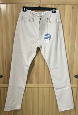The Everett Slim Straight Sueded Stretch Sateen Pants Size 38x34 Check NWT READ!