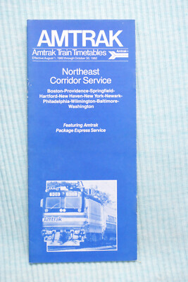 Amtrak - Nordostkorridor - 1. August 1982