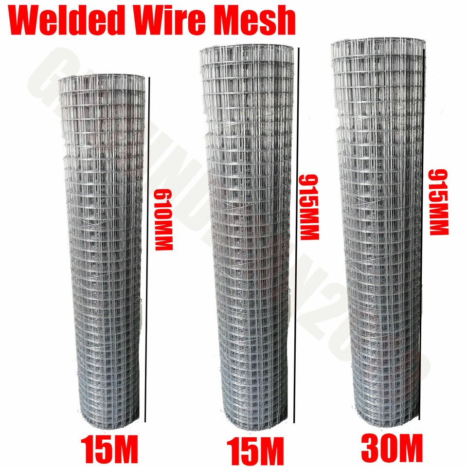 PVC Metal Galvanised Chicken Wire Mesh Netting Rabbit Cage Aviary Net