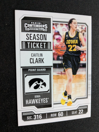 Caitlin Clark [Purple] #CC1 2024 Panini Caitlin Clark Collection College Contenders card