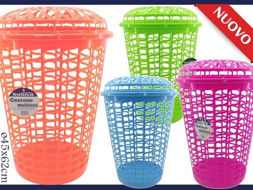 Cesto Per Biancheria Tontarelli Lavanderia Blu 41 X 33,2 X 54,5 Cm  12 Unita 81707882