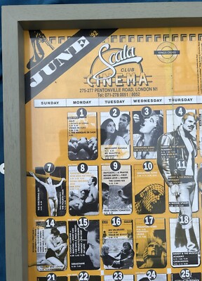 THE SCALA CINEMA CLUB - JUNE 1992 - FRAMED A2 POSTER from original