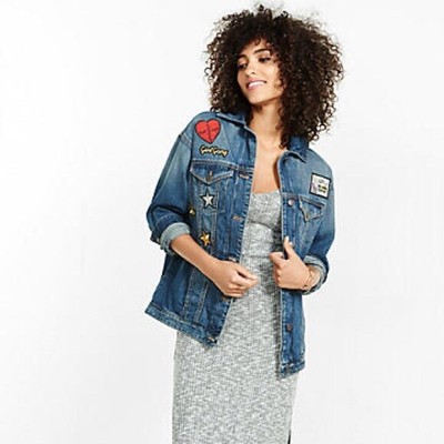 NWT Express Denim Jean Jacket With 