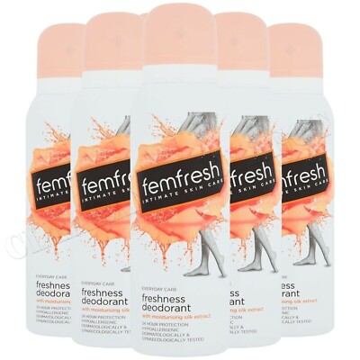 6x Femfresh Feminine Intimate Skin Care Freshness Deodorant