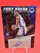 2024-25 Mosaic Fastbreak Adem Bona Black Disco 1/1 Auto