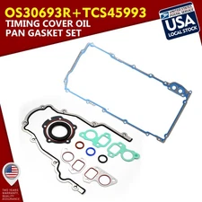 OS30693R + TCS45993 Timing Cover Oil Pan Gasket Set For BUICK RAINIER/ALLURE
