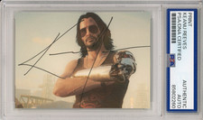 Keanu Reeves SIGNED Cyberpunk 2077 Picture Cut Signature PSA DNA COA Autograph