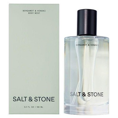 Salt & Stone Body Mist, Bergamot & Hinoki Scent, for Women and Men, 3.4oz/100ml