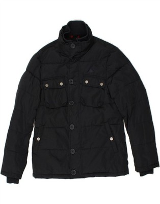 KAPPA Mens Padded Jacket UK 36 Small Navy Blue Polyester BU82