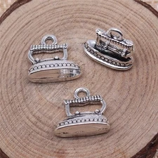 12 or 30PCS Bulk Sale, Antique Silver Tone 3D Vintage Style Clothes Iron XCS74
