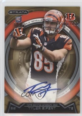2013 Topps Strata Bronze Auto 78/150 Tyler Eifert #38 Rookie Auto RC 2r5