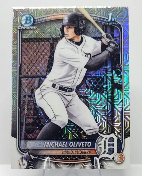 2025 Bowman Draft - Chrome Michael Oliveto #BDC-156 Mojo Refractor (RC)