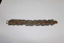 VINTAGE ALICE CAVINESS BRACELET RHINESTONE BLUE/ AQUA