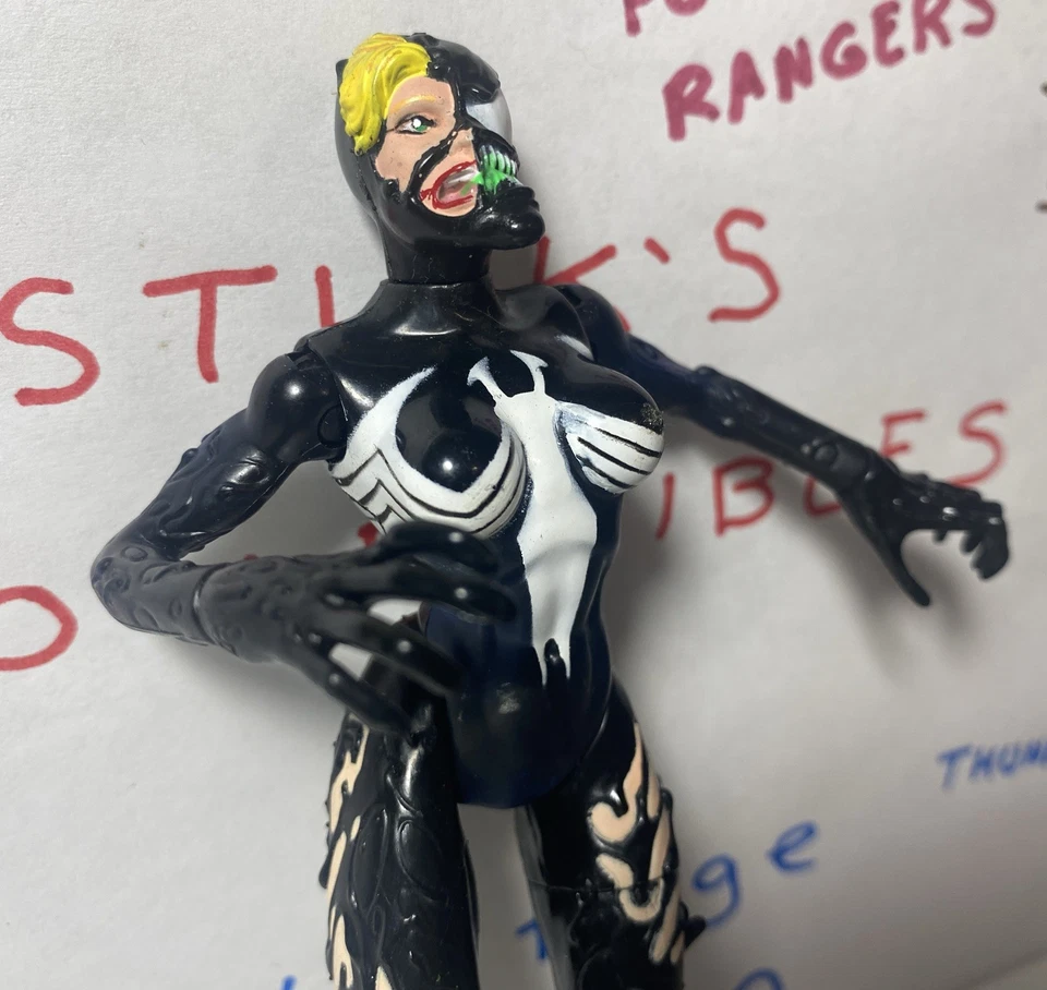 Figura de colección Bride of Venom 1997 Marvel Toybiz Along Came A Spider B1 977O Foto 4 de 4