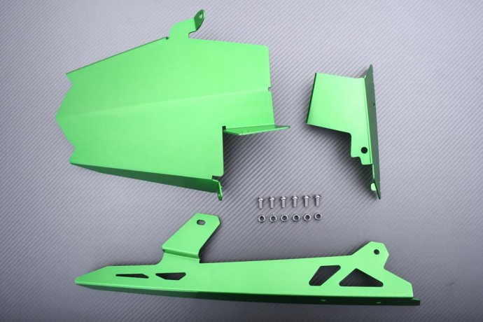 Lèche-roue arrière anti-projections ABS vert pour Kawasaki Z400 ER400D
