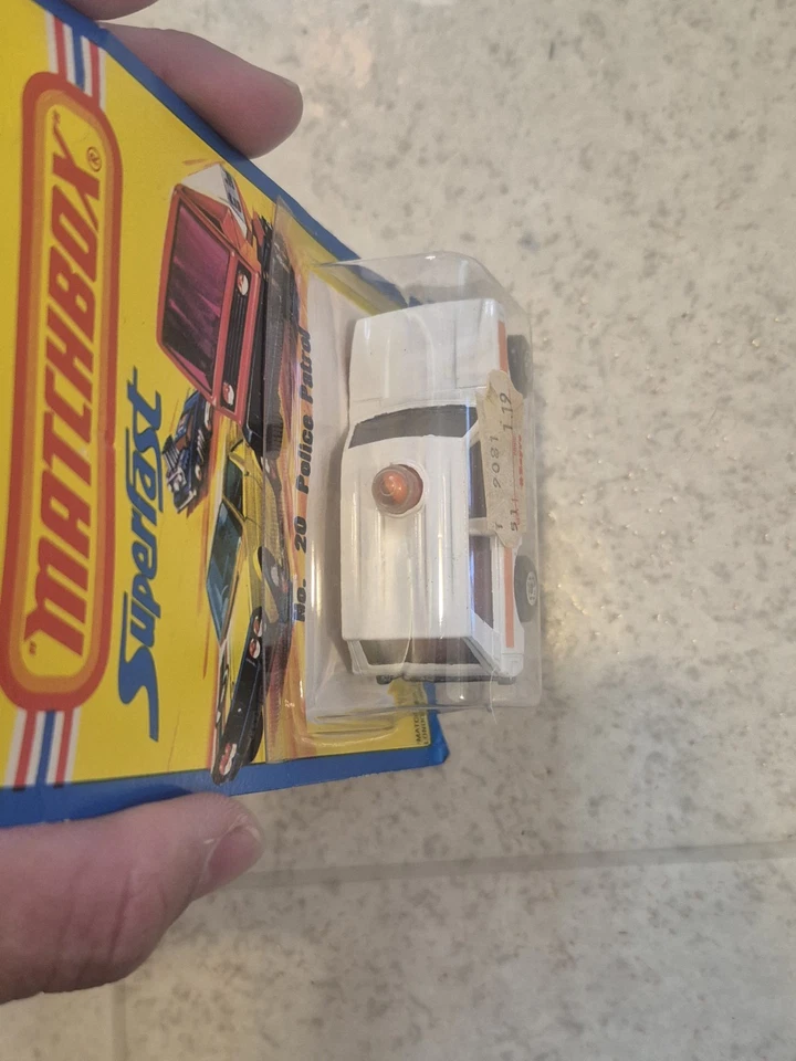 1976 LESNEY PRODUCT MATCHBOX SUPER FAST #20 POLICE PATROL UNOPENED. - Image 3 of 4