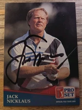 ⛳️  1991 Pro Set PGA Tour Golf #229 Jack Nicklaus Signed AUTO Autograph 