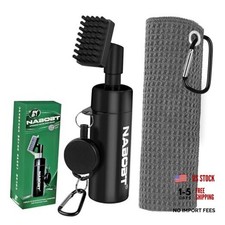 Golf Towel and Brush Set, Premium Golf Towel 16x16 inch 2PCS Brush Towel
