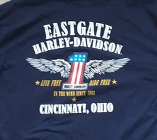 Eastgate Harley Davidson Motorcycle Cincinnati XL Tee Shirt - Made In USA