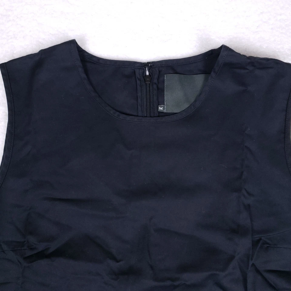 Top túnica sin mangas Claridge + King negro 100 % algodón talla M minimalista elegante Foto 2 de 4