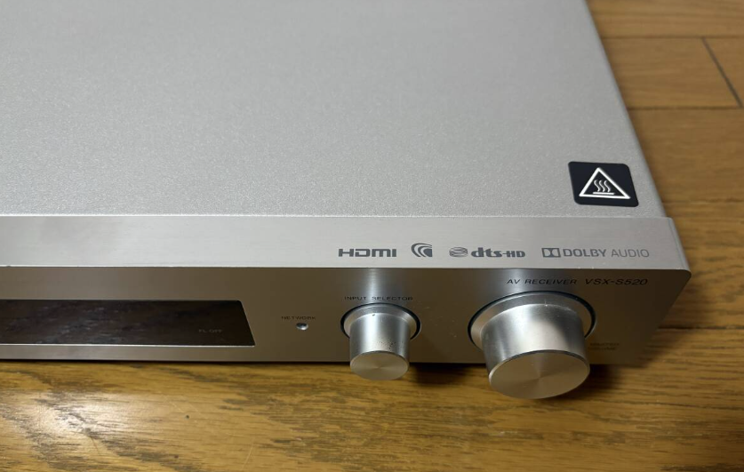 Pioneer VSX-S520 AV RECEIVER HDMI Bluetooth 80W x6ch AC100-240V 50