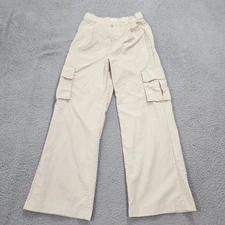 Wilo The Label Pants Womens Extra Small Cargo Khaki Beige Relaxed Stretch
