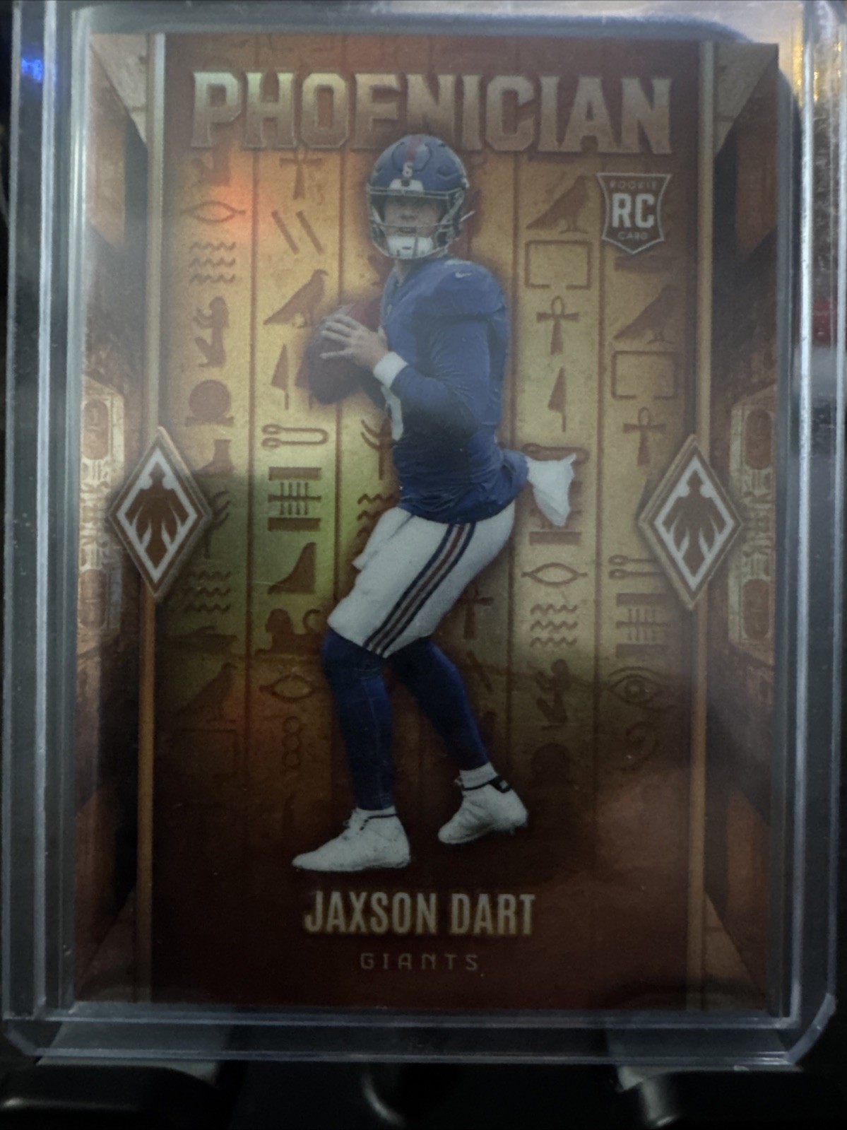 Jaxson Dart 2025 Panini Phoenix Phoenician CASE HIT SSP RC Rookie No. 5