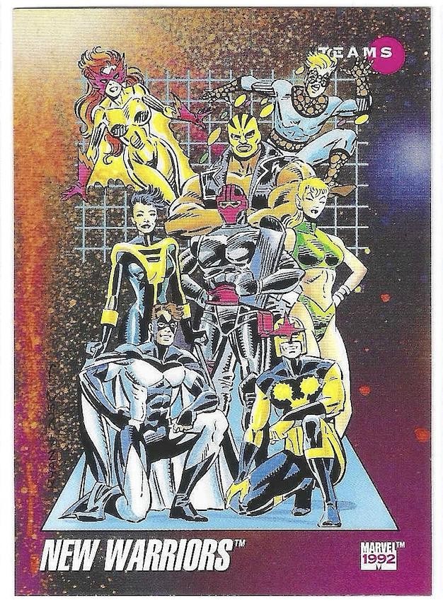 New Warriors 1992 Impel Marvel Universe #174