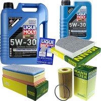 Inspektionspaket 6L Liqui Moly Longtime 5W-30 FüR Audi A4 Avant 2.0 TDI 1.8 Tfsi