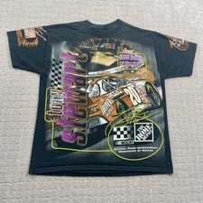 Vtg 2000 Tony Stewart 20 Fast Weekend Project Sz M Home Depot Nascar Aop Tshirt