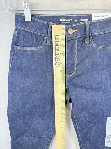 Old Navy "Ballerina" NWT Girl's Size 12 Blue Dark Wash Denim Jeggings - Picture 5 of 9