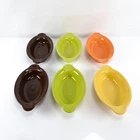Vtg Fiesta Ware USA HCL Single Serve Oval Casserole Baking Dish Bowls Lot of 6