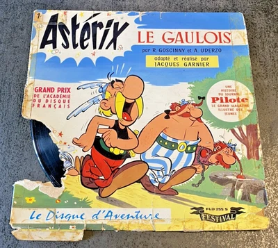 Vinyle ASTERIX Le Gaulois - 25 cm - FLD255S - 1961 - Etat Moyen - Photo 1/3