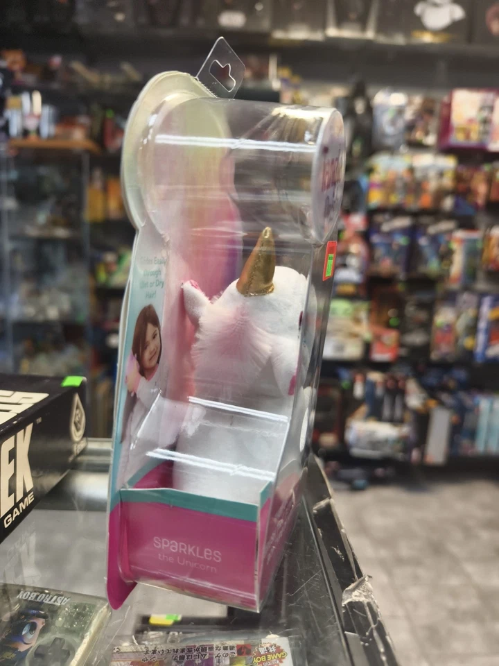 Tangle Pets (TP011124) Sparkles The Unicorn Brush-in-a-Plush - White - Image 2 of 4