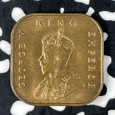 1932 Straits Settlements 1/2 Cent Lot#F0439 High Grade! Beautiful!