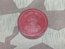 Vintage German Semper Verum Typewriter Ribbon Red Bakelite Container 1940s WW2 thumbnail