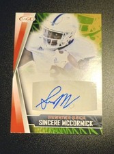 2022 SAGE Low Series - Autographs Sincere McCormick #A-SM Red (AU, RC)