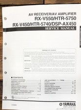 Yamaha RX-V550 HTR-5750 DSP-AX450 Ricevitore Manuale di servizio *Originale*